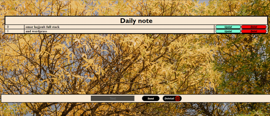 Note-Liste Application